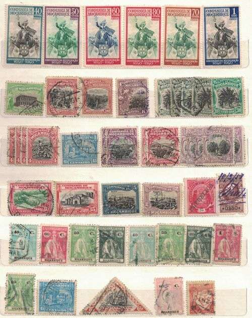 Stock Album with mint French Colonies and used France and other stamps
