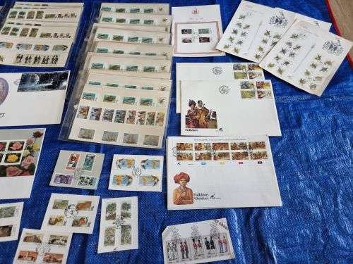 Ciskei - Collection of UMM Control blocks, UMM Yearpacks, FDCs and Postcards - 14 scans