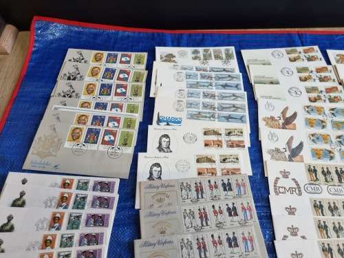 Ciskei - Collection of UMM Control blocks, UMM Yearpacks, FDCs and Postcards - 14 scans