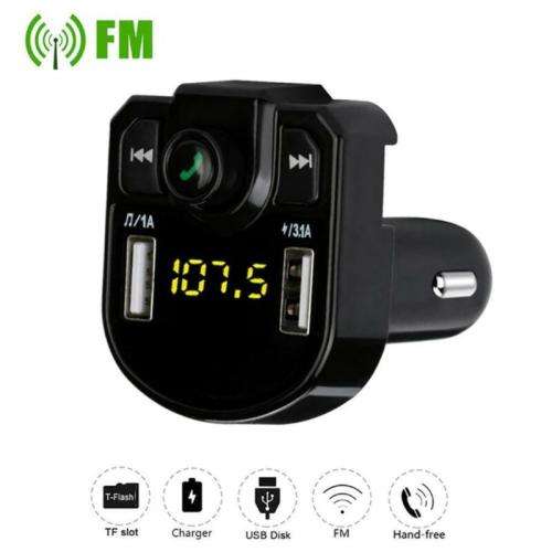 Car Bluetooth transmitter wireless FM Radio adapter USB charger Mp 3 player
