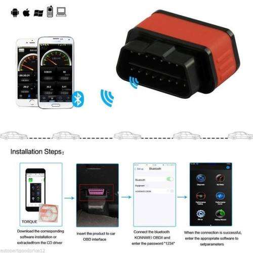 KW903 ELM327 WiFi ODB2 Code Reader Diagnostic Scan Tool for Iphone Android PC Auto Code Scan