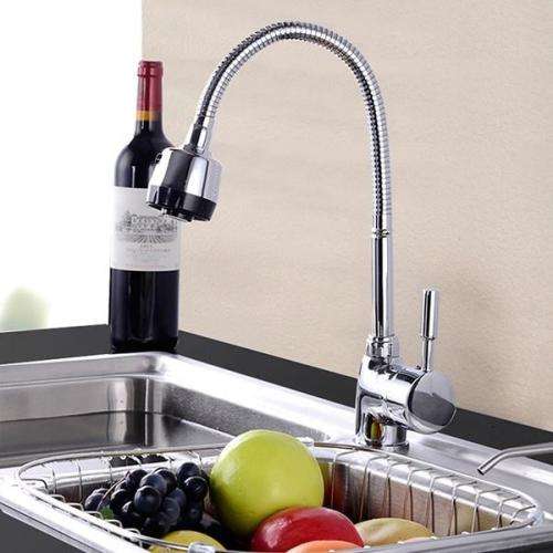 Chrome Kitchen Sink Basin Bathroom Faucet Swivel Mixer Tap Spout