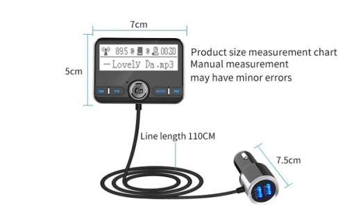 Digital Radio Receiver FM Tuner Radio Car Bluetooth 4.2 Transmitter Adapter FM DAV/DAB Tuner Broadca