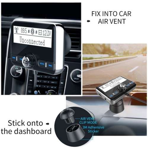 Digital Radio Receiver FM Tuner Radio Car Bluetooth 4.2 Transmitter Adapter FM DAV/DAB Tuner Broadca