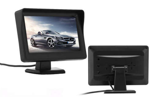 4.3 Inch Folding Car Monitor With 4 LED 12 LED Butterfly Camera Night Vision