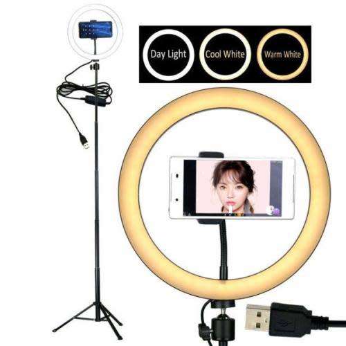 Selfie LED Ring Light with Tripod Stand with 3 Light Mode (12INCH)