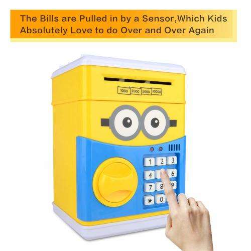 Kids Cartoon ATM Saving Box - Minions