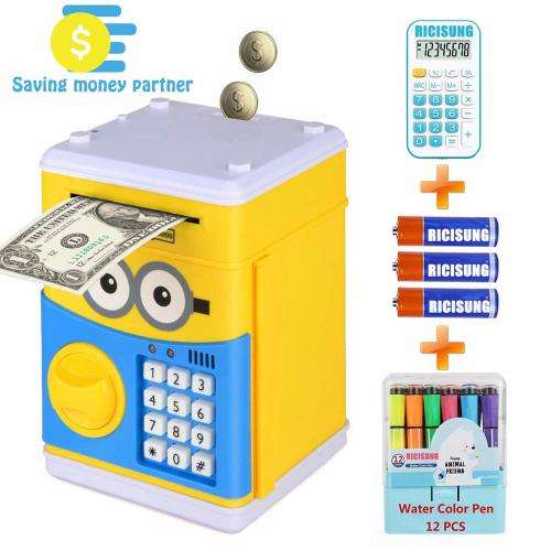 Kids Cartoon ATM Saving Box - Minions