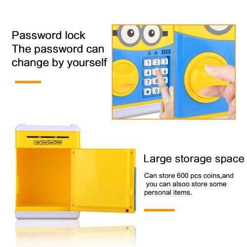 Kids Cartoon ATM Saving Box - Minions