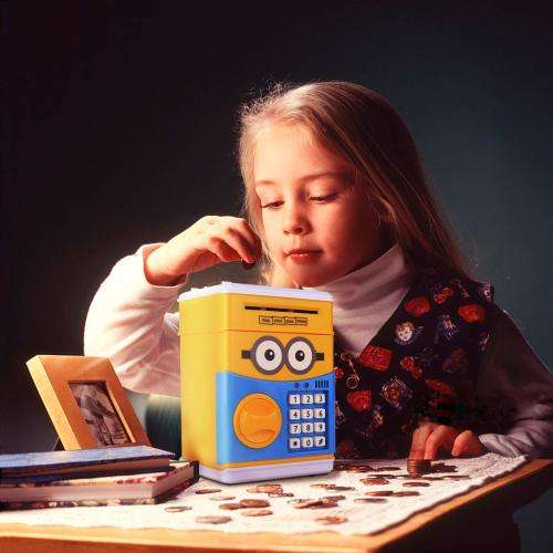 Kids Cartoon ATM Saving Box - Minions