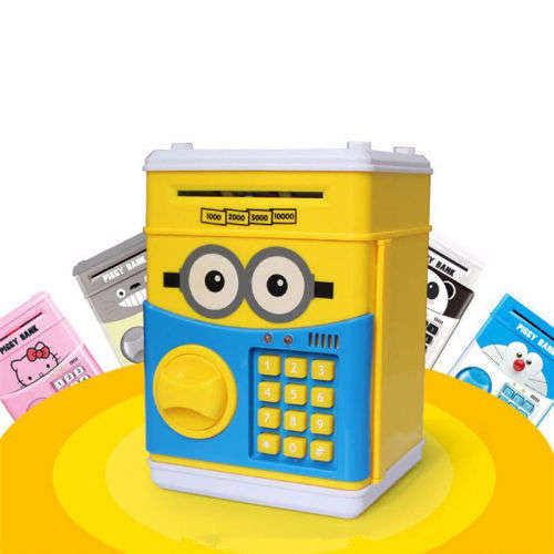 Kids Cartoon ATM Saving Box - Minions