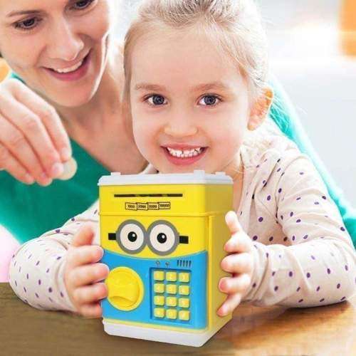 Kids Cartoon ATM Saving Box - Minions