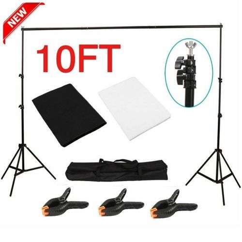 Pro Background Stand Photography Backdrop Support System Screen Holder Set