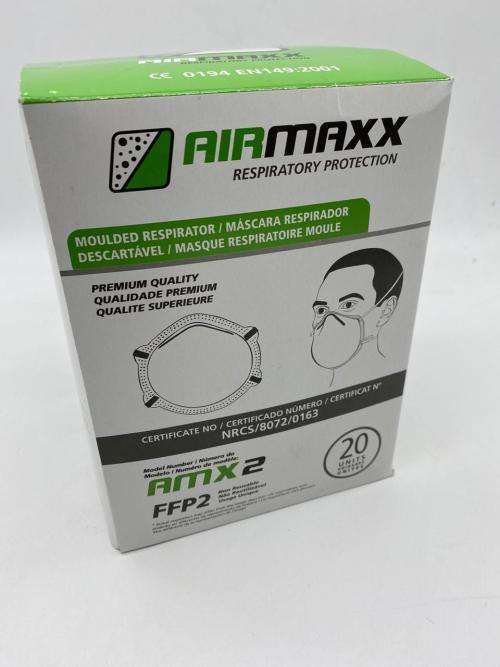 FFP2 Respirator, Safety s, Disposable Face(20 MASKS PER BOX)