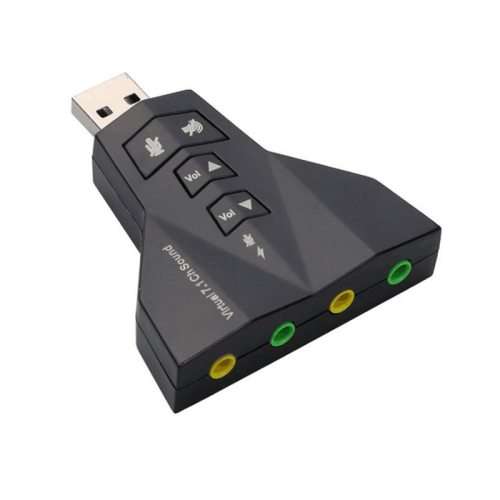 External USB Sound Card Adapter Virtual 7.1Channel Interface