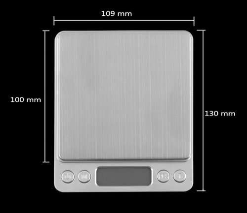 2000g x 0.1g Digital Pocket Scale Jewelry Diamond Weight Electronic Balance Scale