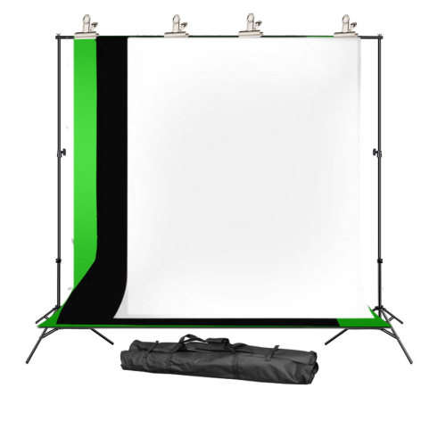 2M X 2M Photography Backdrop Combo Screen and Support Stand
