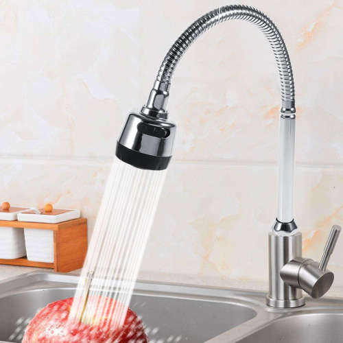 kitchen Faucet Adjustable Sprayer Stainless Steel Swivel Spout Kitchen Sink Aerator Kitchen Faucet