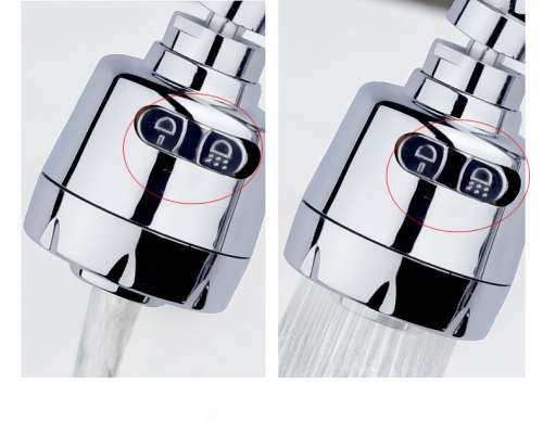 kitchen Faucet Adjustable Sprayer Stainless Steel Swivel Spout Kitchen Sink Aerator Kitchen Faucet