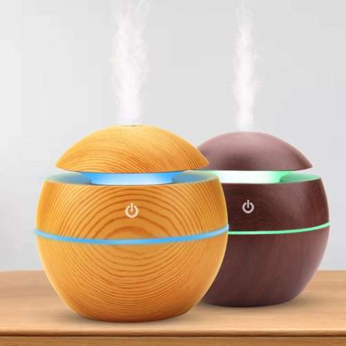 USB Aroma Humidifier Ultrasonic Cool Mist Humidifier Air Purifier 7 Color Change LED Night light
