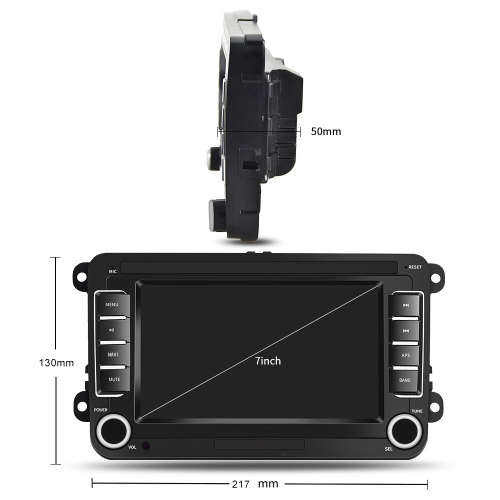 VW 7" Android 8.1 Touch Screen Car Radio For VW Multimedia Player with GPS Navigation Bluetooth USB