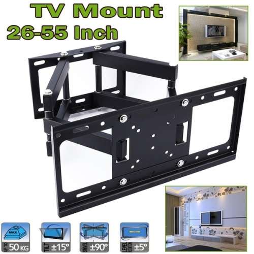 TV Wall Mount Bracket for Most 26-55 Inch with Full Motion