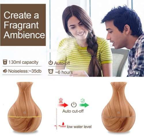 USB Diffuser 130ml Aroma Essential Oil Diffuser Ultrasonic