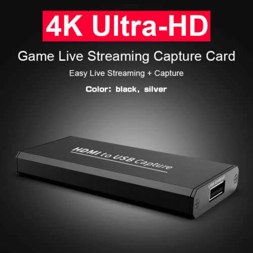 4K HDMI Video Capture Card Game Recording HDMI to USB2.0