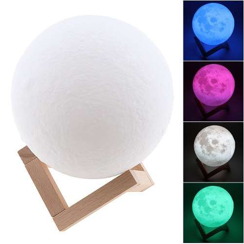 7 Colors Touch 3D Moon Lamp