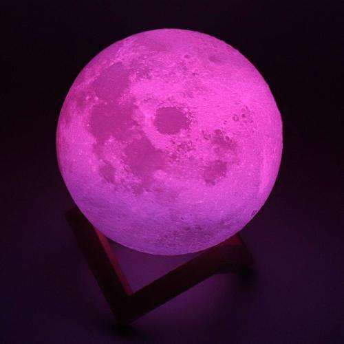 7 Colors Touch 3D Moon Lamp