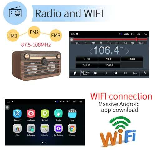 10" Android Car Radio Multimedia Player with Bluetooth Mirrorlink Audio Stereo FM USB MP5 player