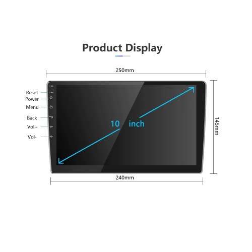 10" Android Car Radio Multimedia Player with Bluetooth Mirrorlink Audio Stereo FM USB MP5 player