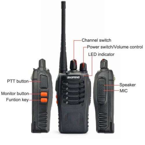 Baofeng Walkie Talkie 2-Way BF-888S Pair Set