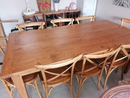 CORICRAFT DINING TABLE AND CHAIRS