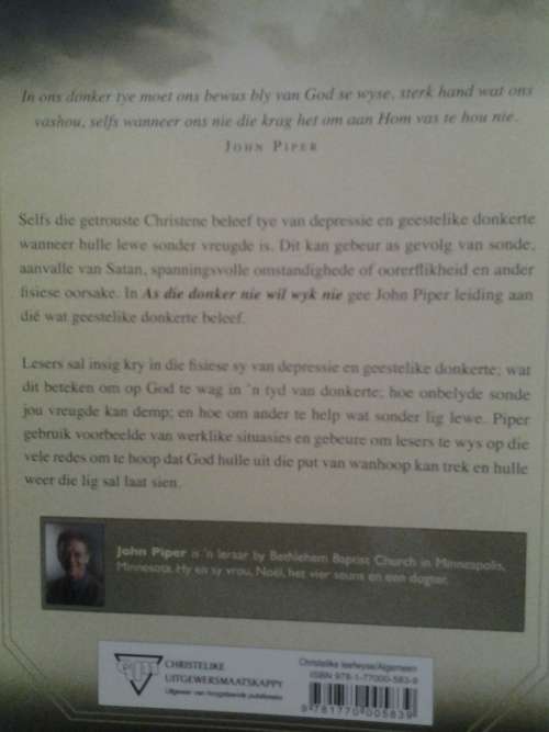 As die donker nie wil wyk nie