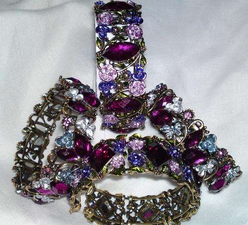 FREE POSTAGE!! 2 for R120.Bargain!!! Bracelet Victorian Antique Style.Rhinestone.Stunning colours.