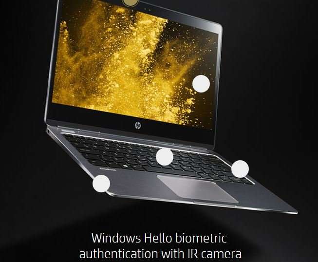 hp folio screen