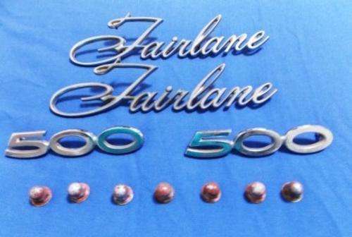 Ford Fairlane 500 Name Emblems