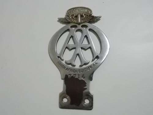 Very scarce vintage AA South Africa badge.
