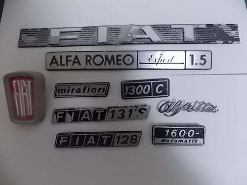 Fiat and Alfa Romeo badges (9 units)