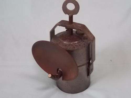 Vintage rusty carbide lamp