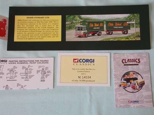 Corgi Classics Eddie Stobart AEC Truck and Trailer