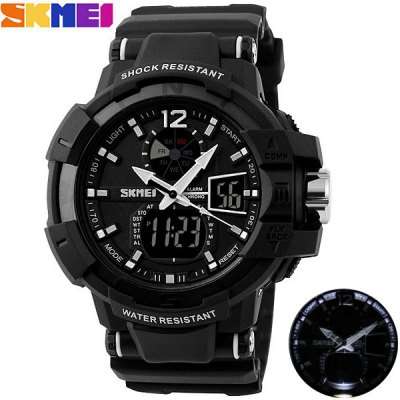 Skmei 1040 Sports LED Military Watch Alarm Week Chronograph 50M Water Resistant