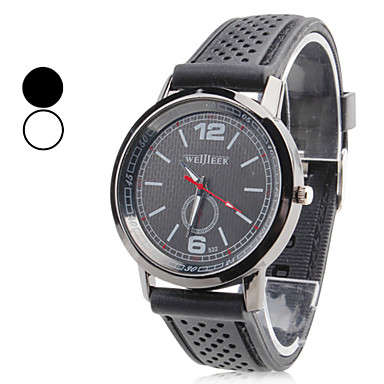 Men's Plastic Analog Quartz Wrist Watch (Black)
