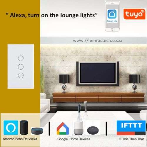 Smart Wifi Touch Switch, 4 Gang Light | Tuya SmartLife