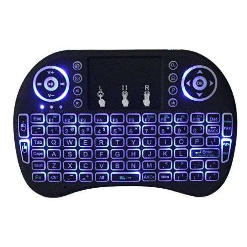 Mini Keyboard Qwerty Air Mouse i8, Backlit, Touchpad, Wireless USB
