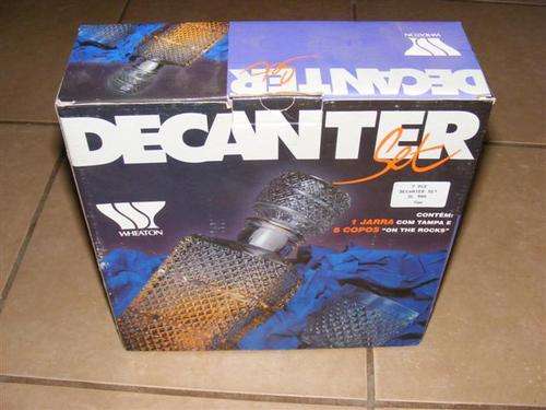 Decanter Set 6 Glasses 1 Bottle