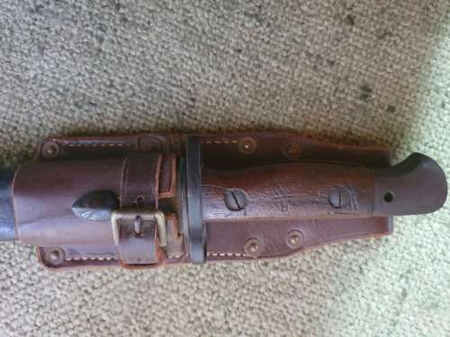 1907 Wilkinson pattern .303 bayonet with sheath and frog