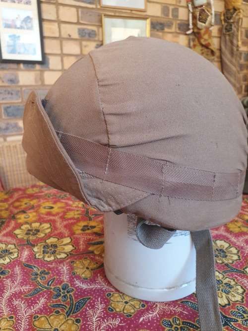 SADF Bordere War armoured corps helmet with liner and strap