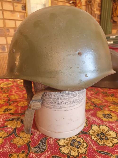 WW11 Soviet Army infantry helmet with lining and strap